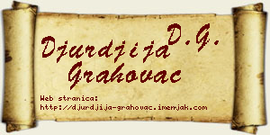Đurđija Grahovac vizit kartica